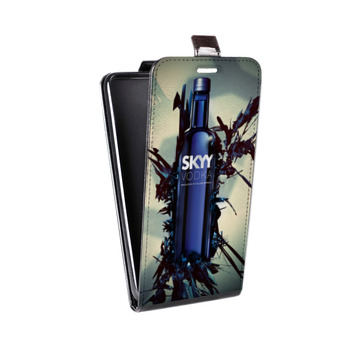 Дизайнерский вертикальный чехол-книжка для Alcatel One Touch Pop D5 Skyy Vodka (на заказ)