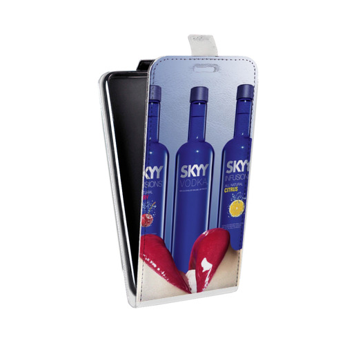 Дизайнерский вертикальный чехол-книжка для LG G7 Fit Skyy Vodka