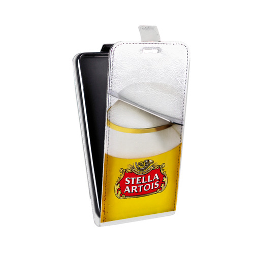 Дизайнерский вертикальный чехол-книжка для Alcatel 1C Stella Artois