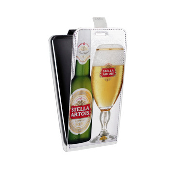 Дизайнерский вертикальный чехол-книжка для Meizu Pro 7 Plus Stella Artois (на заказ)