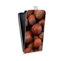 Дизайнерский вертикальный чехол-книжка для LG L70 Орехи