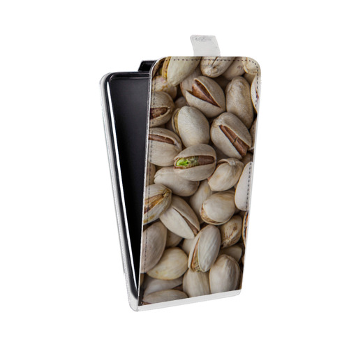 Дизайнерский вертикальный чехол-книжка для LG X Style Орехи