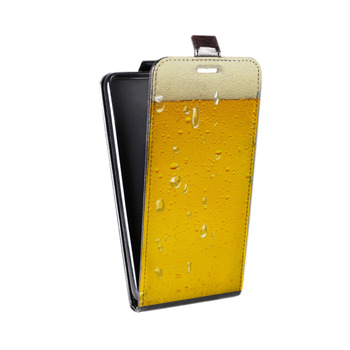 Дизайнерский вертикальный чехол-книжка для HTC Desire 300 Пузырьки пива (на заказ)