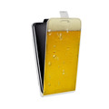 Дизайнерский вертикальный чехол-книжка для Iphone x10 Пузырьки пива