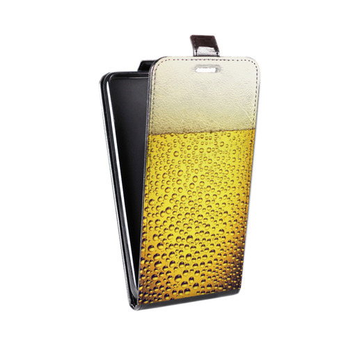 Дизайнерский вертикальный чехол-книжка для Huawei Honor 50 Пузырьки пива