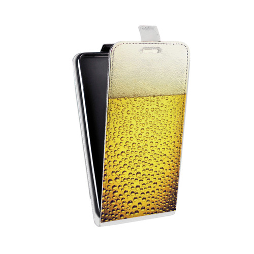 Дизайнерский вертикальный чехол-книжка для Samsung Galaxy Grand Пузырьки пива
