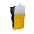 Дизайнерский вертикальный чехол-книжка для Samsung Galaxy Core Prime Пузырьки пива