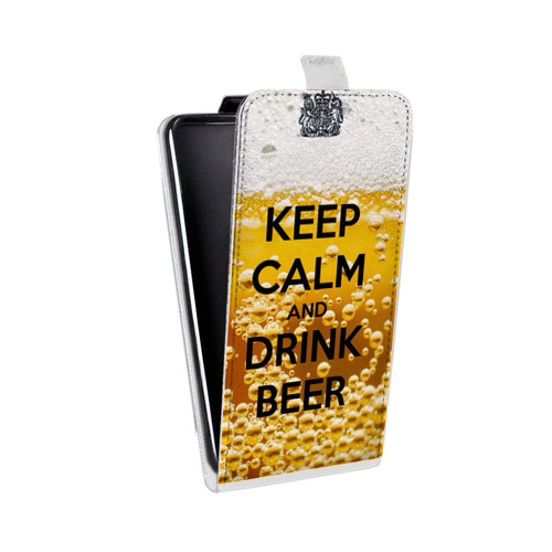 Дизайнерский вертикальный чехол-книжка для HTC Desire 530 Пузырьки пива