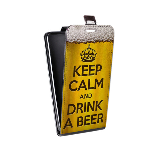 Дизайнерский вертикальный чехол-книжка для Realme C11 Пузырьки пива