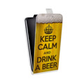 Дизайнерский вертикальный чехол-книжка для Realme X2 Pro Пузырьки пива