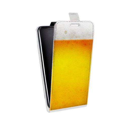 Дизайнерский вертикальный чехол-книжка для HTC U Ultra Пузырьки пива