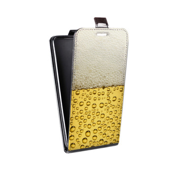 Дизайнерский вертикальный чехол-книжка для ASUS ZenFone Max Pro M2 Пузырьки пива (на заказ)