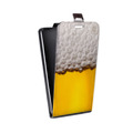 Дизайнерский вертикальный чехол-книжка для Alcatel Pop 4 Пузырьки пива