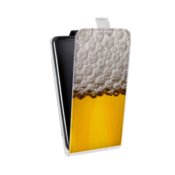 Дизайнерский вертикальный чехол-книжка для Samsung Galaxy Core Lite Пузырьки пива (на заказ)