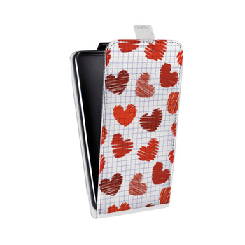 Дизайнерский вертикальный чехол-книжка для Meizu Pro 7 Plus День Святого Валентина (на заказ)