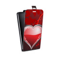 Дизайнерский вертикальный чехол-книжка для HTC Desire 728 День Святого Валентина