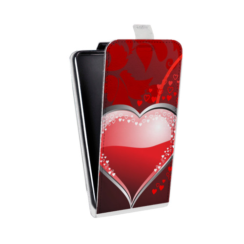 Дизайнерский вертикальный чехол-книжка для ASUS ZenFone Max День Святого Валентина