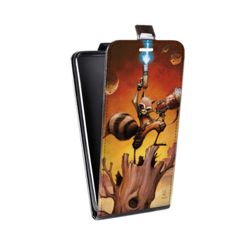 Дизайнерский вертикальный чехол-книжка для Iphone 7 Стражи галактики (на заказ)