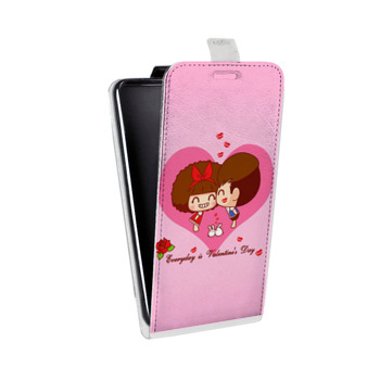 Дизайнерский вертикальный чехол-книжка для Huawei Honor 7A Pro День Святого Валентина (на заказ)