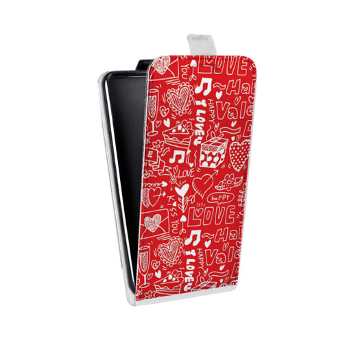 Дизайнерский вертикальный чехол-книжка для Realme C11 День Святого Валентина