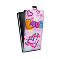 Дизайнерский вертикальный чехол-книжка для Alcatel One Touch Pop C9 День Святого Валентина
