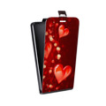 Дизайнерский вертикальный чехол-книжка для HTC Desire 200 День Святого Валентина