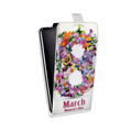 Дизайнерский вертикальный чехол-книжка для HTC Desire 601 8 марта