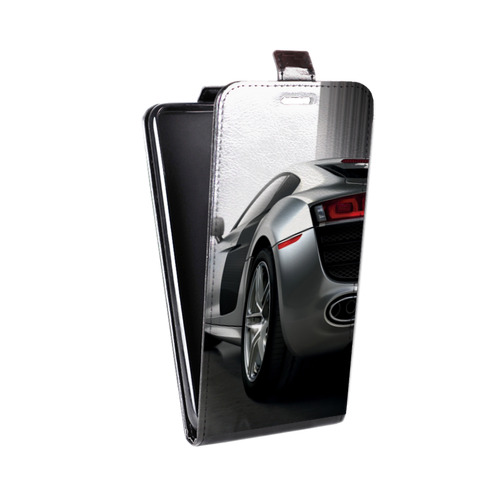 Дизайнерский вертикальный чехол-книжка для Alcatel One Touch Idol Audi