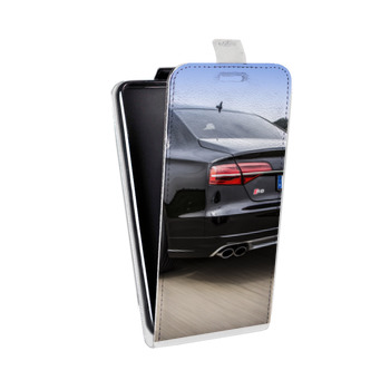 Дизайнерский вертикальный чехол-книжка для Iphone 5s Audi (на заказ)