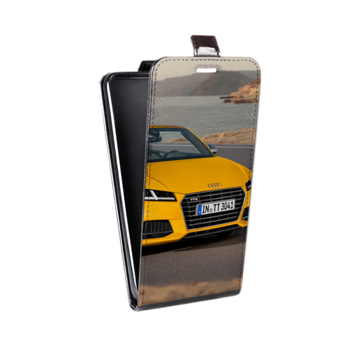 Дизайнерский вертикальный чехол-книжка для Iphone 12 Mini Audi