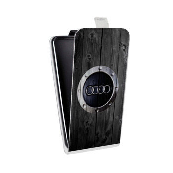 Дизайнерский вертикальный чехол-книжка для Iphone Xs Max Audi (на заказ)