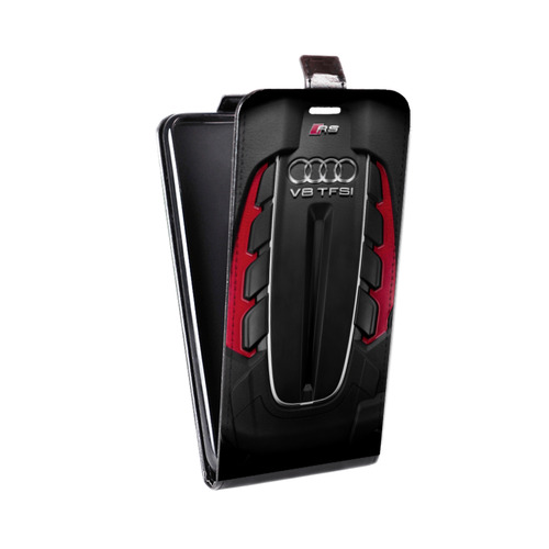Дизайнерский вертикальный чехол-книжка для OPPO A53 Audi