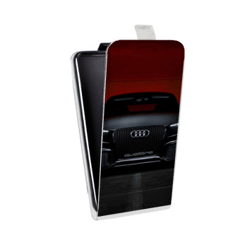 Дизайнерский вертикальный чехол-книжка для Sony Xperia E4g Audi (на заказ)