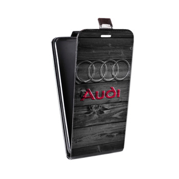 Дизайнерский вертикальный чехол-книжка для Huawei P9 Audi (на заказ)