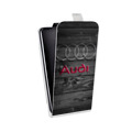 Дизайнерский вертикальный чехол-книжка для LG Joy Audi