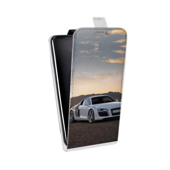 Дизайнерский вертикальный чехол-книжка для Samsung Galaxy J3 (2016) Audi (на заказ)