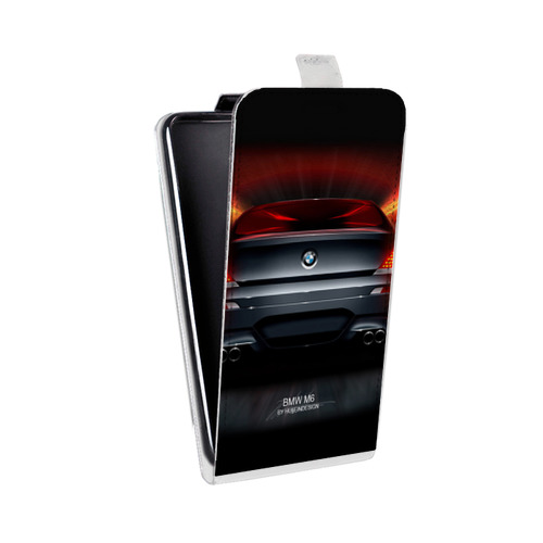 Дизайнерский вертикальный чехол-книжка для Motorola Moto E5 BMW