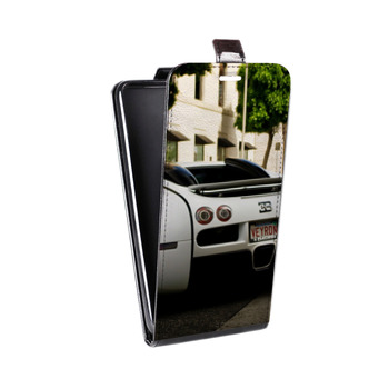 Дизайнерский вертикальный чехол-книжка для Iphone 7 Bugatti (на заказ)
