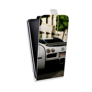 Дизайнерский вертикальный чехол-книжка для Samsung Galaxy Core Lite Bugatti (на заказ)