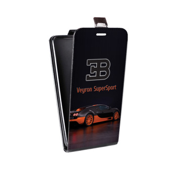 Дизайнерский вертикальный чехол-книжка для HTC Desire V Bugatti (на заказ)