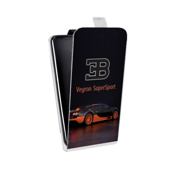Дизайнерский вертикальный чехол-книжка для Huawei Nova 2 Bugatti (на заказ)