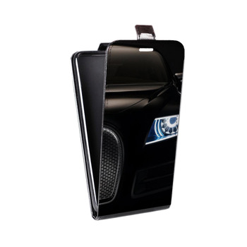Дизайнерский вертикальный чехол-книжка для Alcatel One Touch Pop D5 Bugatti (на заказ)