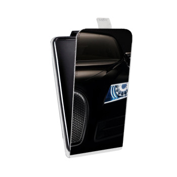 Дизайнерский вертикальный чехол-книжка для Samsung Galaxy S6 Edge Bugatti (на заказ)