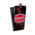 Дизайнерский вертикальный чехол-книжка для Huawei Y9 (2018) Bugatti
