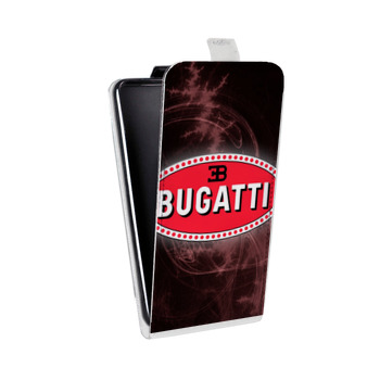 Дизайнерский вертикальный чехол-книжка для Iphone 5s Bugatti (на заказ)