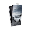 Дизайнерский вертикальный чехол-книжка для LG G7 Fit Bugatti