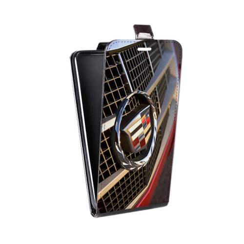 Дизайнерский вертикальный чехол-книжка для Alcatel Pop 4S Cadillac