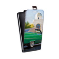 Дизайнерский вертикальный чехол-книжка для Iphone 5c Cadillac