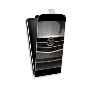 Дизайнерский вертикальный чехол-книжка для Samsung Galaxy J3 (2016) Cadillac (на заказ)