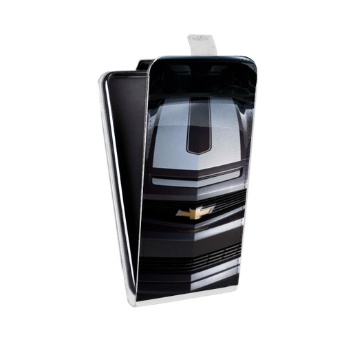 Дизайнерский вертикальный чехол-книжка для LG G7 Fit Chevrolet
